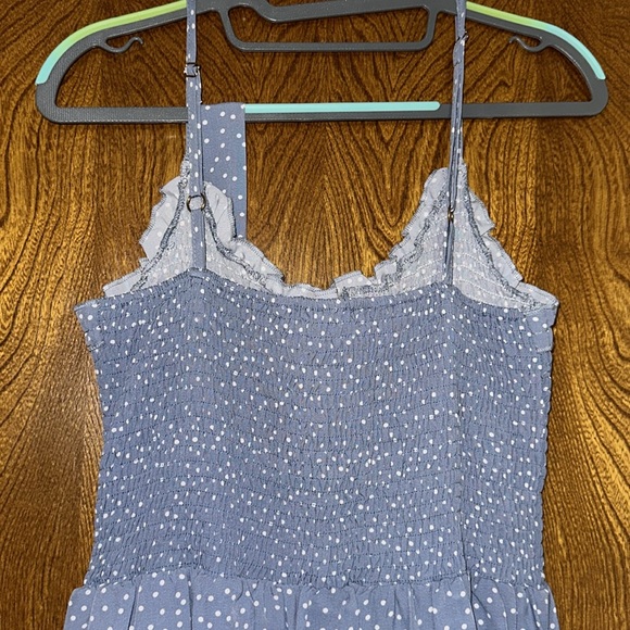 LOMON Boho Ruffle Sleeveless Adjustable Straps Swing Midi Sundress - Picture 9 of 12